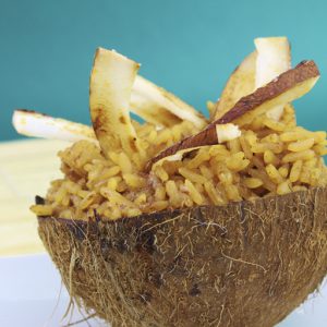 Comida Colombiana Arroz con Coco